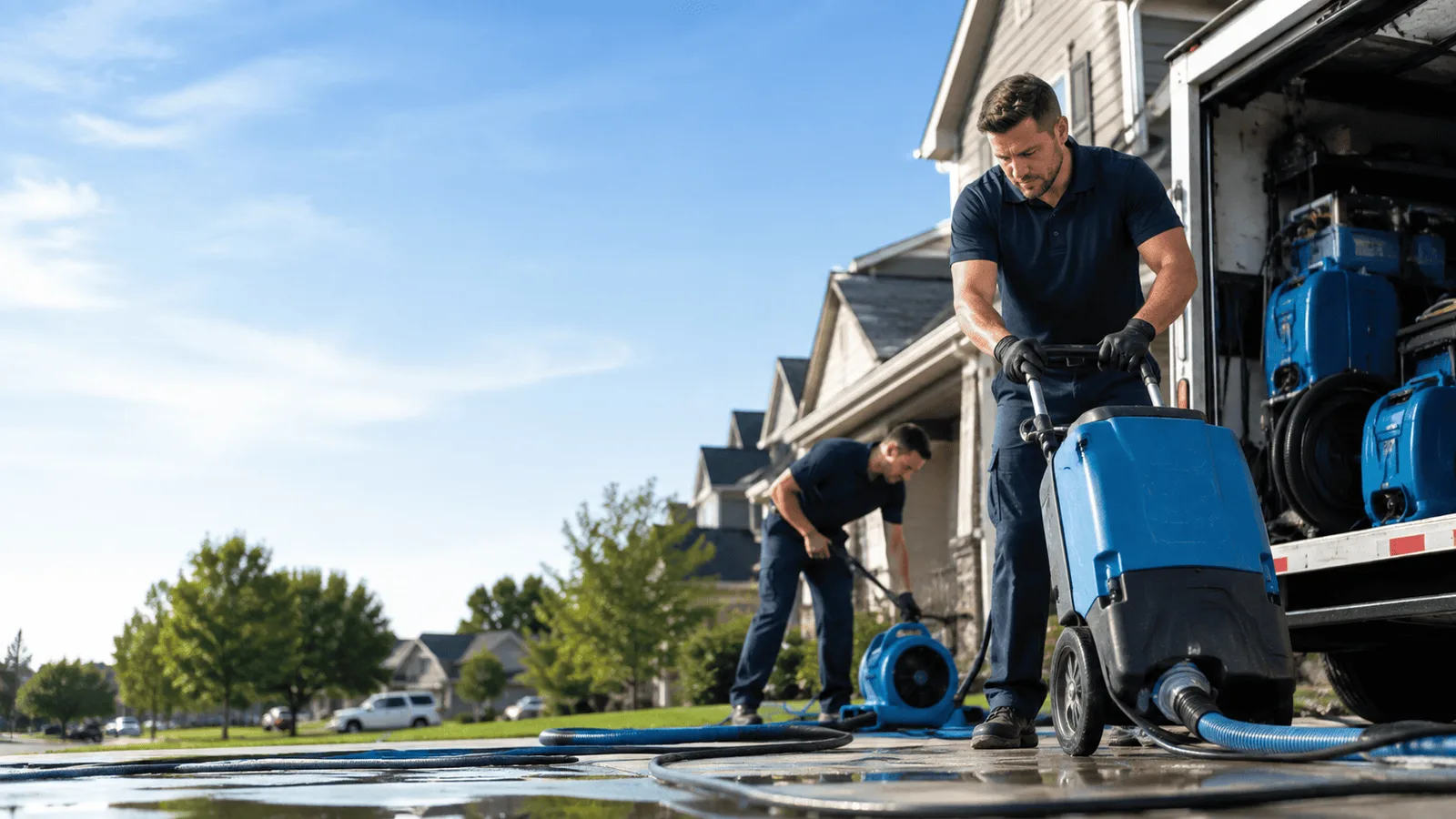 Structural Drying being performed in Huntsville, AL